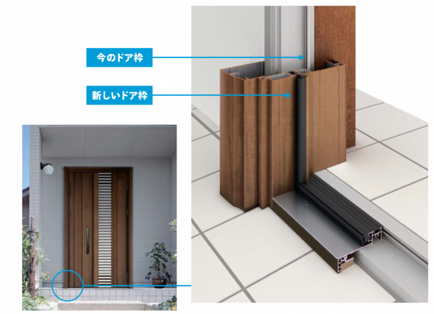 一日でできる玄関リフォーム　カバー工法とは